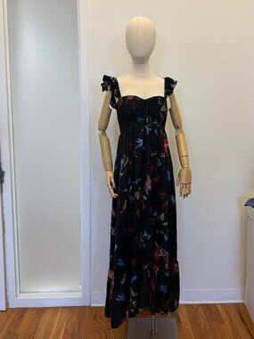 Floral Maxi Dress — Size L